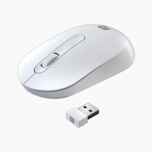 Portronics Toad 13 Ambidextrous Optical Mouse POR 1381, POR 1382 (2.4GHz Wireless, White)